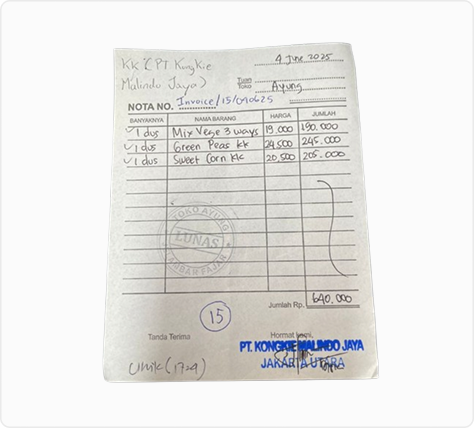 Readable Receipt